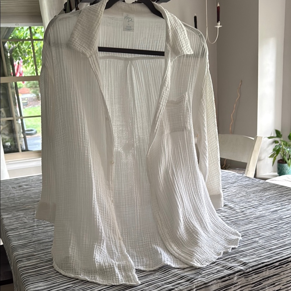 Kona Sol White Lightweight Shirt  Relaxed Fit